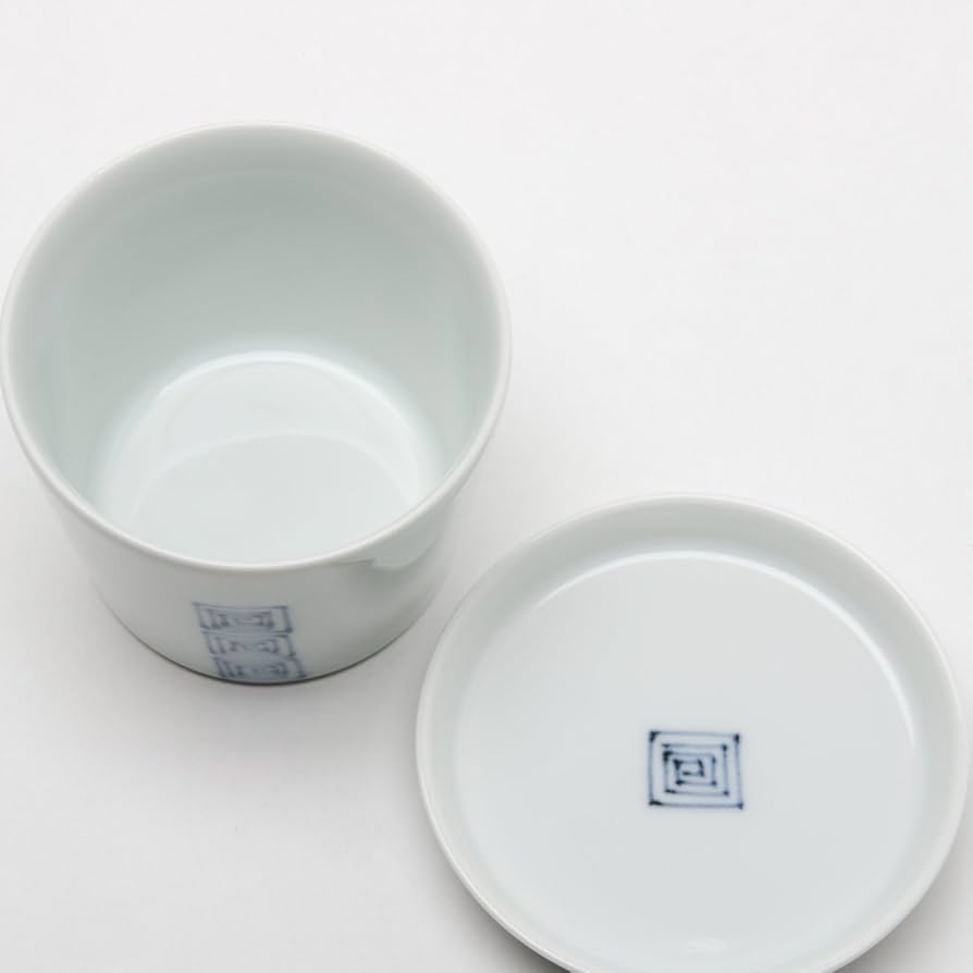 有田焼　蕎麦猪口 蕎麦皿 セット 有田焼 南蛮人絵変り そば猪口&薬味皿セット【円左ェ門窯